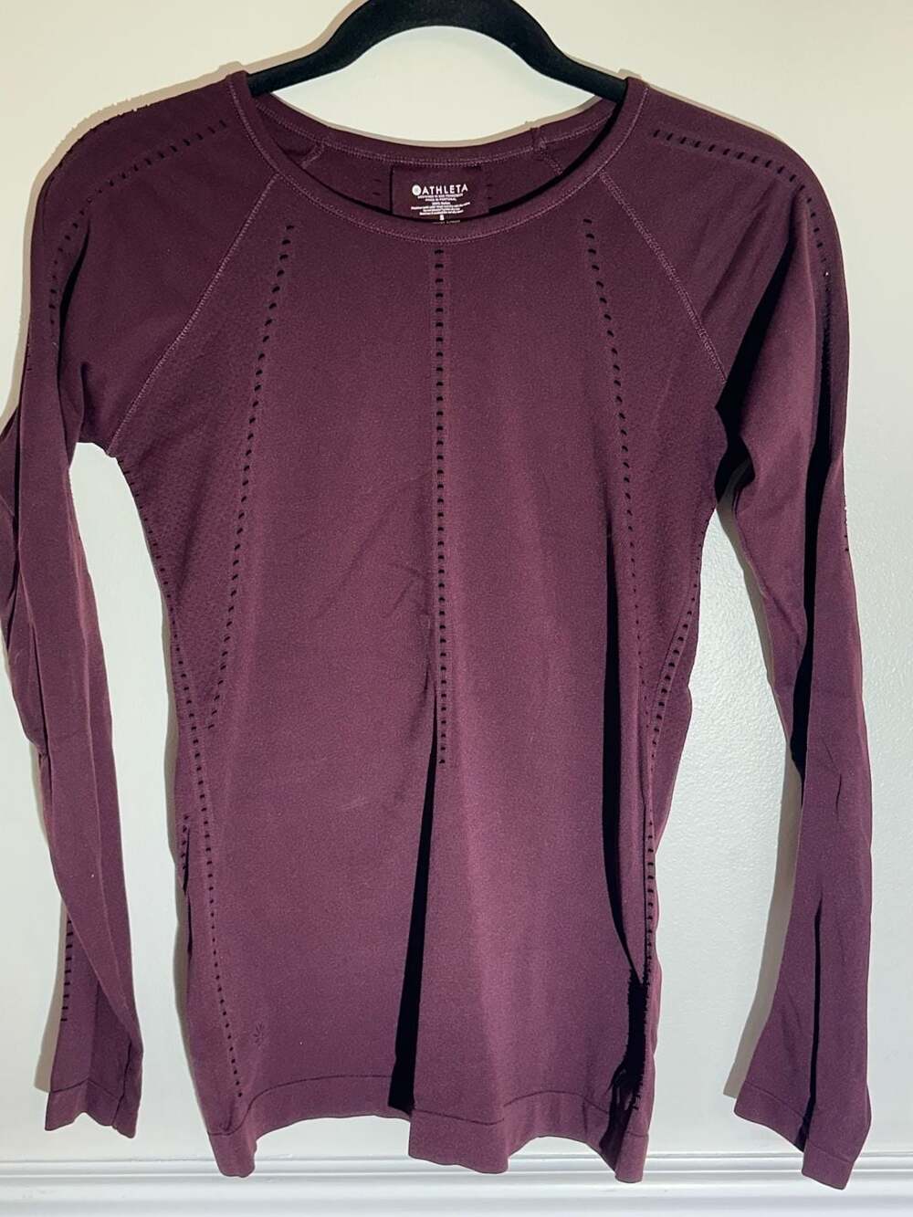 Athleta Seamless Long Sleeve Top Size S